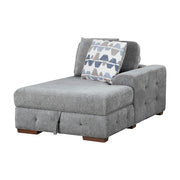 9624GY-RC Right Side Chaise with Hidden Storage - 9624GY-RC