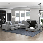 9624GY-RC Right Side Chaise with Hidden Storage - 9624GY-RC