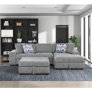 9624GY-RC Right Side Chaise with Hidden Storage - 9624GY-RC