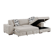 9624TP*22LRC 2-Piece Sectional with Right Chaise and Pull-out Bed - 9624TP*22LRC