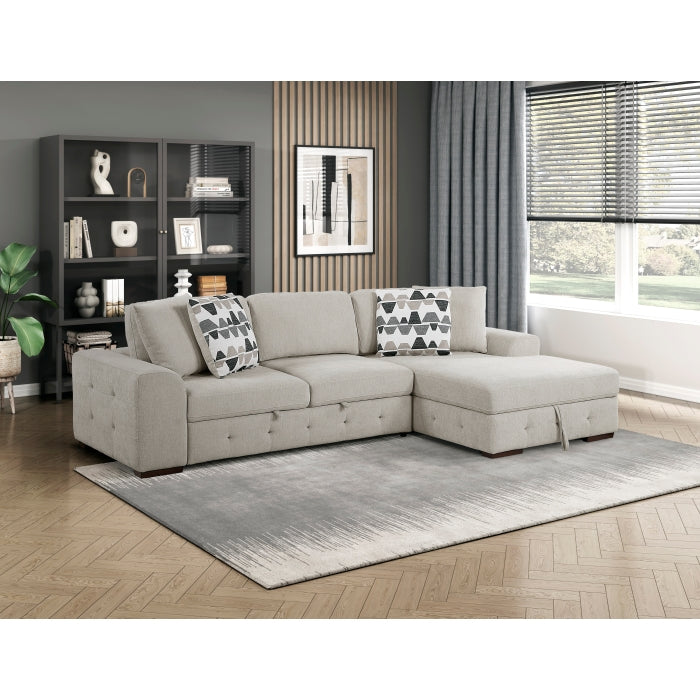 9624TP*22LRC 2-Piece Sectional with Right Chaise and Pull-out Bed - 9624TP*22LRC
