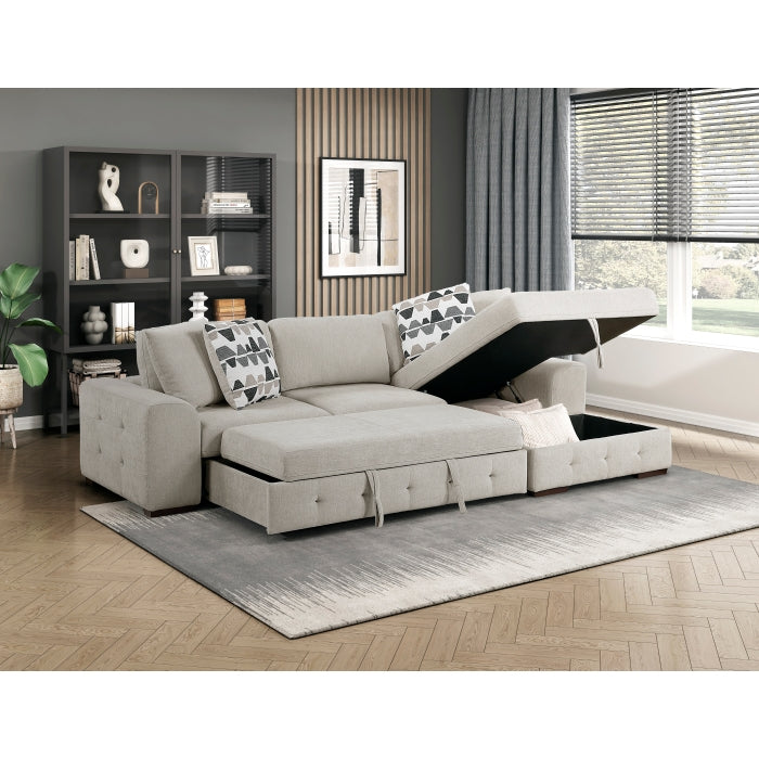 9624TP*22LRC 2-Piece Sectional with Right Chaise and Pull-out Bed - 9624TP*22LRC