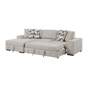 9624TP*2LC2R 2-Piece Sectional with Left Chaise and Pull-out Bed - 9624TP*2LC2R
