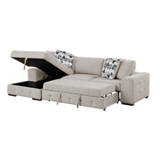 9624TP*2LC2R 2-Piece Sectional with Left Chaise and Pull-out Bed - 9624TP*2LC2R