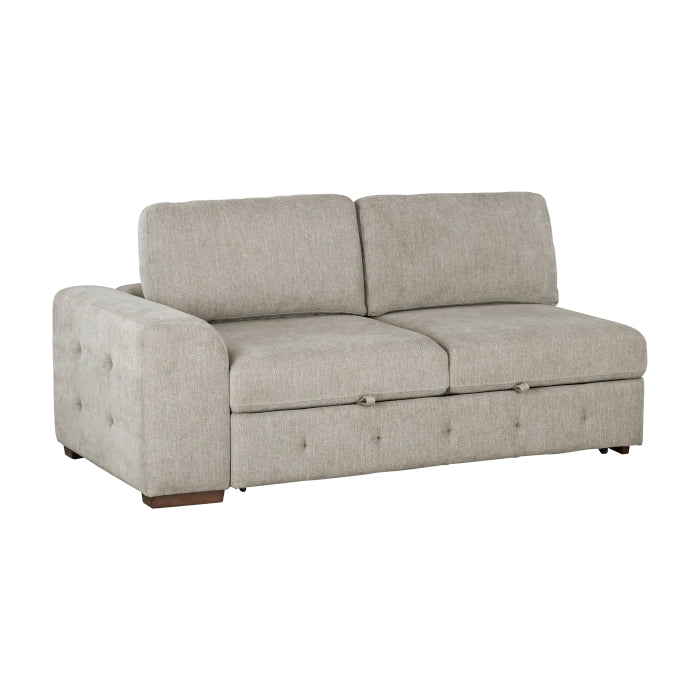 9624TP*32LRC 3-Piece Sectional with Right Chaise, Pull-out Bed and Ottoman - 9624TP*32LRC