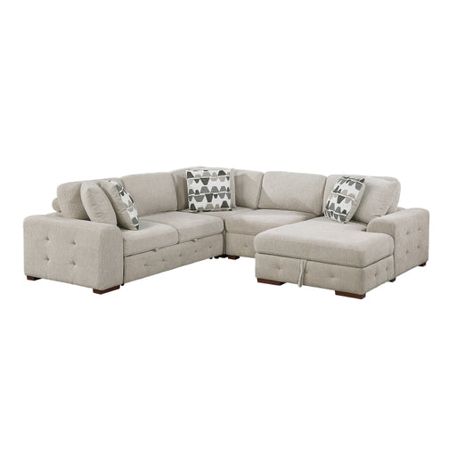 9624TP*42L1ACRC (4)4-Piece Sectional with Right Chaise and Pull-out Bed - 9624TP*42L1ACRC