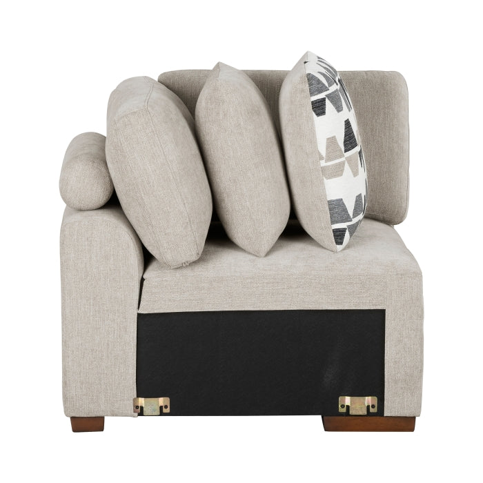 9624TP*42RLC 4-Piece Sectional with Left Chaise and Pull-out Bed - 9624TP*42RLC
