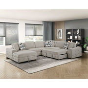 9624TP*42RLC 4-Piece Sectional with Left Chaise and Pull-out Bed - 9624TP*42RLC