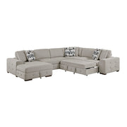 9624TP*42RLC 4-Piece Sectional with Left Chaise and Pull-out Bed - 9624TP*42RLC
