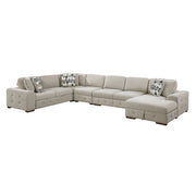 9624TP*52L1ACRC (5)5-Piece Sectional with Right Chaise and Pull-out Bed - 9624TP*52L1ACRC