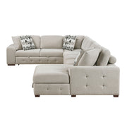9624TP*52L1ACRC (5)5-Piece Sectional with Right Chaise and Pull-out Bed - 9624TP*52L1ACRC