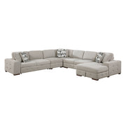 9624TP*52L1ACRC (5)5-Piece Sectional with Right Chaise and Pull-out Bed - 9624TP*52L1ACRC