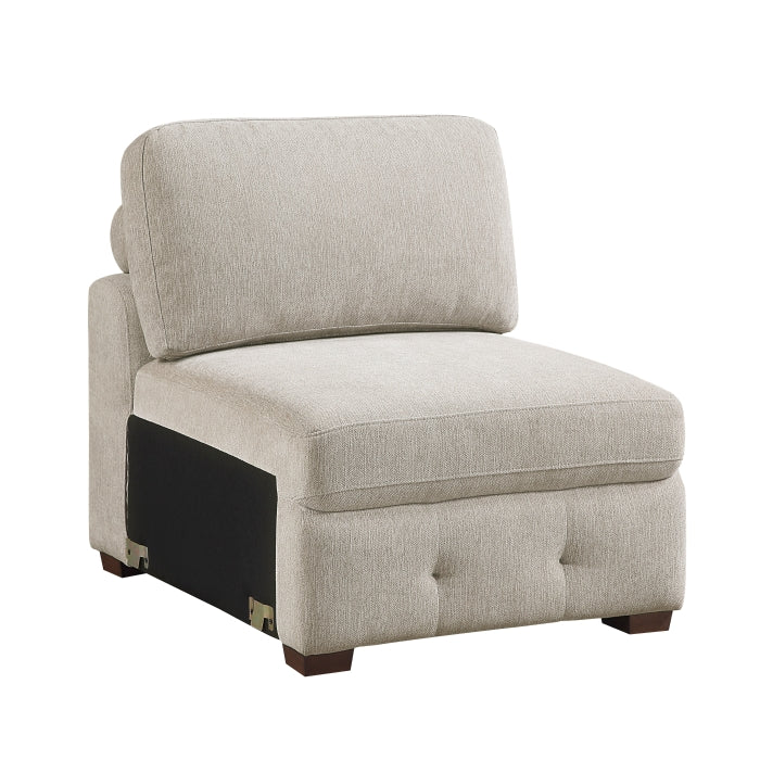 9624TP*52L1ACRC (5)5-Piece Sectional with Right Chaise and Pull-out Bed - 9624TP*52L1ACRC