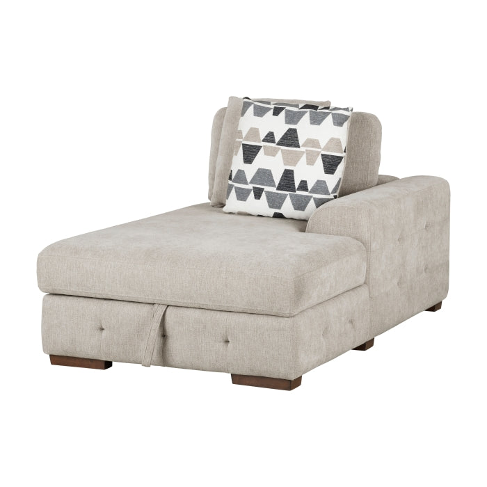 9624TP*52L1ACRC (5)5-Piece Sectional with Right Chaise and Pull-out Bed - 9624TP*52L1ACRC