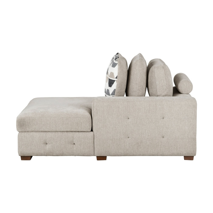 9624TP*52L1ACRC (5)5-Piece Sectional with Right Chaise and Pull-out Bed - 9624TP*52L1ACRC