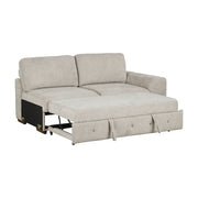 9624TP*5LC2R 5-Piece Sectional with Left Chaise, Pull-out Bed and Ottoman - 9624TP*5LC2R