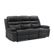 9628BLK*2 2pc Set: Sofa, Love - 9628BLK*2