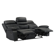 9628BLK*2 2pc Set: Sofa, Love - 9628BLK*2