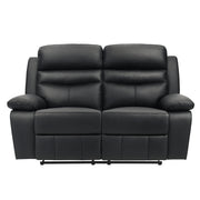 9628BLK*2 2pc Set: Sofa, Love - 9628BLK*2