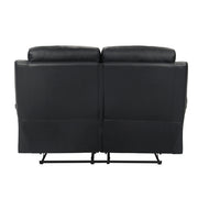 9628BLK*2 2pc Set: Sofa, Love - 9628BLK*2