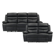 9628BLK*2PW 2pc Set: Sofa, Love (Power) - 9628BLK*2PW
