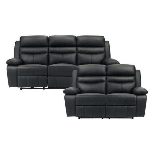 9628BLK*2PW 2pc Set: Sofa, Love (Power) - 9628BLK*2PW