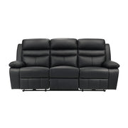 9628BLK*2PW 2pc Set: Sofa, Love (Power) - 9628BLK*2PW