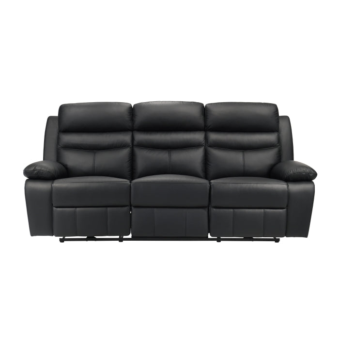 9628BLK*2PW 2pc Set: Sofa, Love (Power) - 9628BLK*2PW