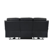 9628BLK*2PW 2pc Set: Sofa, Love (Power) - 9628BLK*2PW