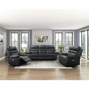 9628BLK-2PW Power Double Reclining Love Seat - 9628BLK-2PW