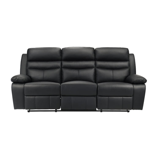 9628BLK-3 Double Reclining Sofa - 9628BLK-3