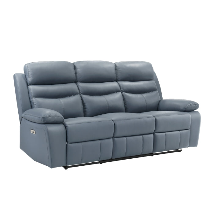 9628BUE*2PW 2pc Set: Sofa, Love (Power) - 9628BUE*2PW