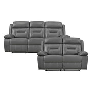 9629DGY*2 2pc Set: Sofa, Love - 9629DGY*2