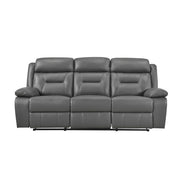 9629DGY*2 2pc Set: Sofa, Love - 9629DGY*2