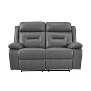 9629DGY-2 Double Reclining Love Seat - 9629DGY-2