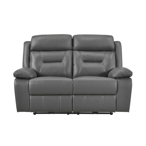 9629DGY-2PW Power Double Reclining Love Seat - 9629DGY-2PW
