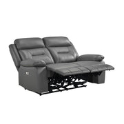 9629DGY-2PW Power Double Reclining Love Seat - 9629DGY-2PW