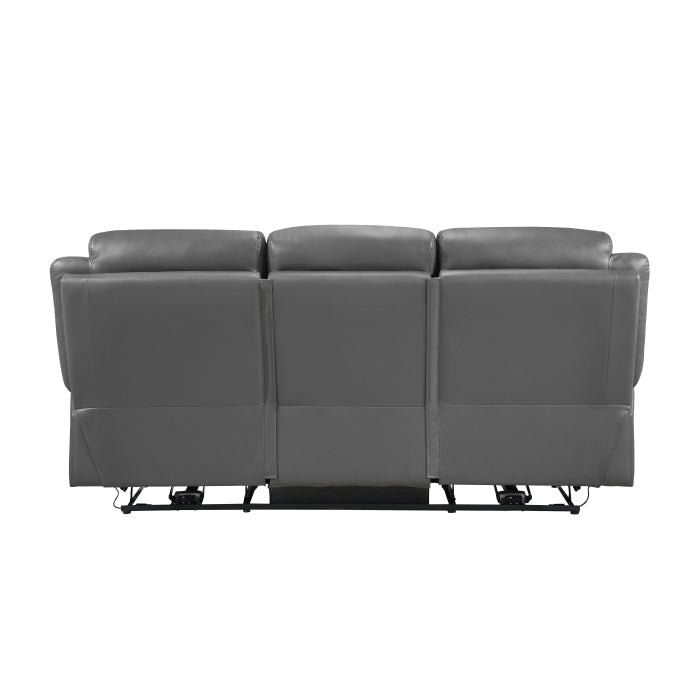 9629DGY-3PW Power Double Reclining Sofa - 9629DGY-3PW