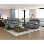 9629DGY-3PW Power Double Reclining Sofa - 9629DGY-3PW