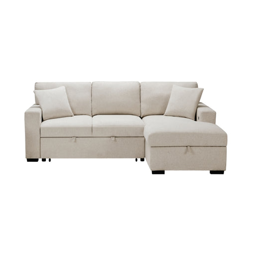 9630BE*22LRC (2)Sectional with Right Chaise, Pull-out Bed, Hidden Storage and Shelves, Charging Ports - 9630BE*22LRC