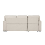 9630BE*2LC2R (2) Sectional with Left Chaise, Pull-out Bed and Hidden Storage, Charging Ports - 9630BE*2LC2R