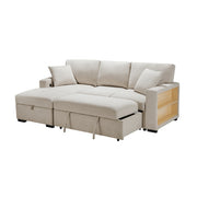 9630BE*2LC2R (2) Sectional with Left Chaise, Pull-out Bed and Hidden Storage, Charging Ports - 9630BE*2LC2R