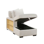 9630BE*2LC2R (2) Sectional with Left Chaise, Pull-out Bed and Hidden Storage, Charging Ports - 9630BE*2LC2R