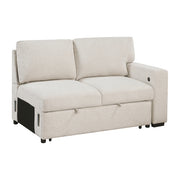 9630BE*2LC2R (2) Sectional with Left Chaise, Pull-out Bed and Hidden Storage, Charging Ports - 9630BE*2LC2R