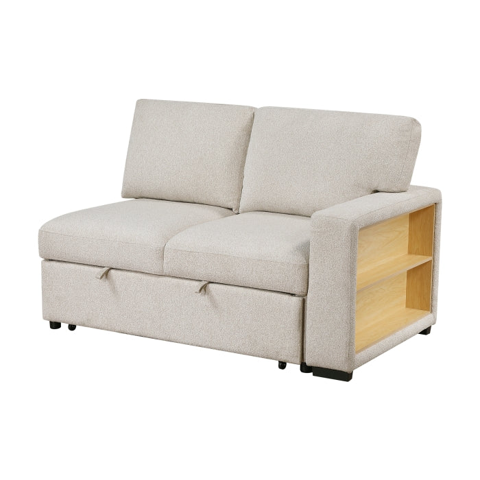 9630BE*2LC2R (2) Sectional with Left Chaise, Pull-out Bed and Hidden Storage, Charging Ports - 9630BE*2LC2R