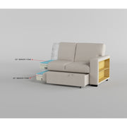 9630BE*3LC2R (3)Sectional with Left Chaise, Pull-out Bed, Hidden Storages  and Shelves, Charging Ports - 9630BE*3LC2R