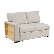 9630BE*42LRC (4)Sectional with Right Chaise, Pull-out Bed, Hidden Storages and Shelves, Charging Ports - 9630BE*42LRC