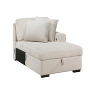 9630BE*42LRC (4)Sectional with Right Chaise, Pull-out Bed, Hidden Storages and Shelves, Charging Ports - 9630BE*42LRC