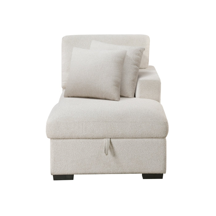 9630BE*42LRC (4)Sectional with Right Chaise, Pull-out Bed, Hidden Storages and Shelves, Charging Ports - 9630BE*42LRC