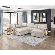 9630BE*42LRC (4)Sectional with Right Chaise, Pull-out Bed, Hidden Storages and Shelves, Charging Ports - 9630BE*42LRC